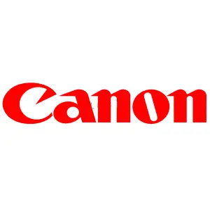 Canon cameras, lenses, printer and photography accessories displayed in a