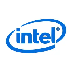 Intel technology collection featuring laptop, desktop PC, monitor, processor and SSD
