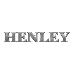 HENLEY luxury watch brand wordmark in polished silver lettering