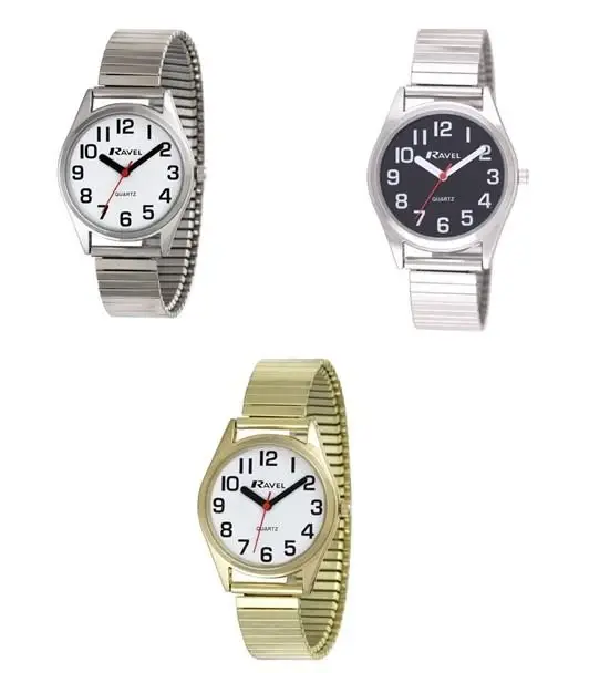 Ravel Ladies Easy Read Expander Bracelet Watch R0225L