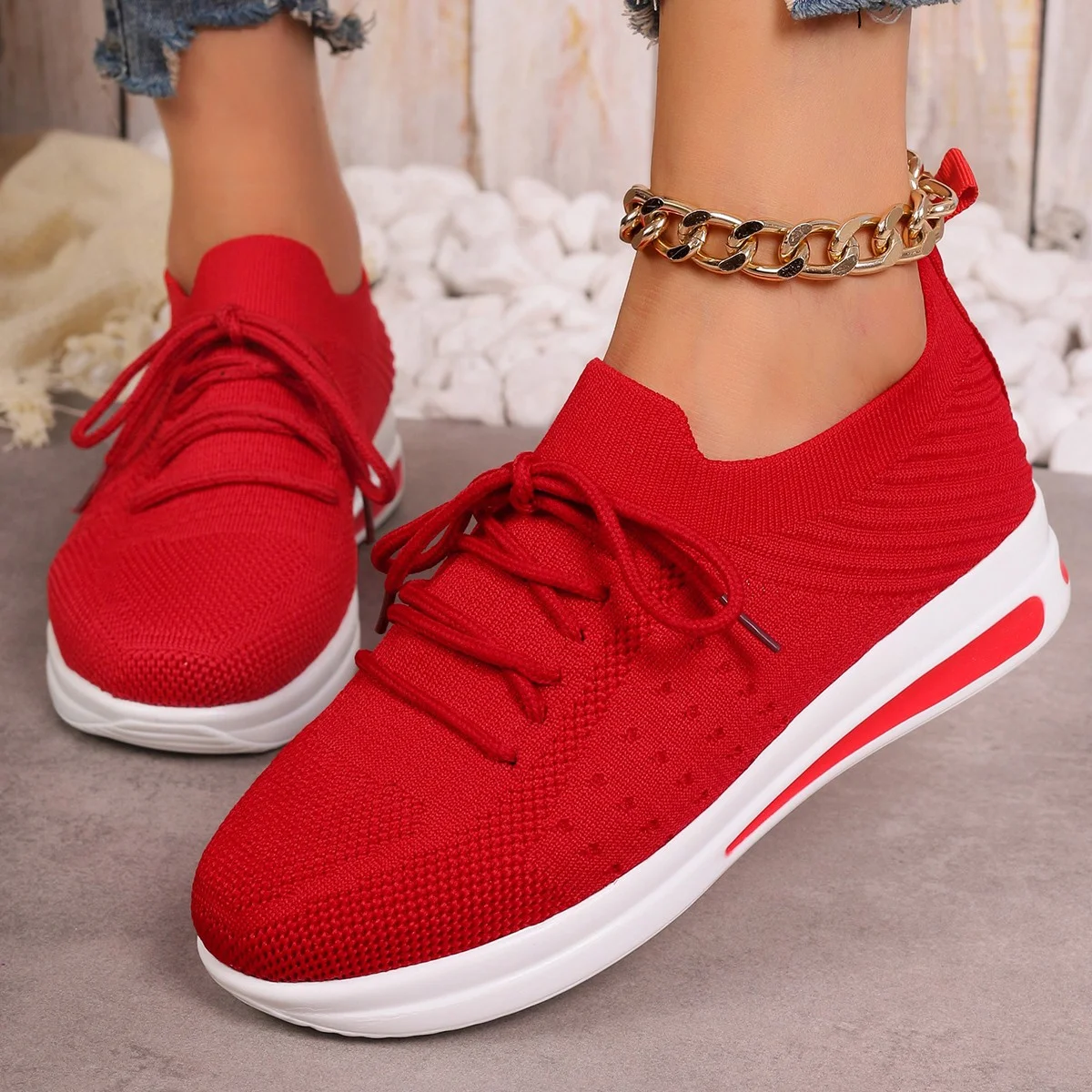 Women's Casual Knit Sneakers
