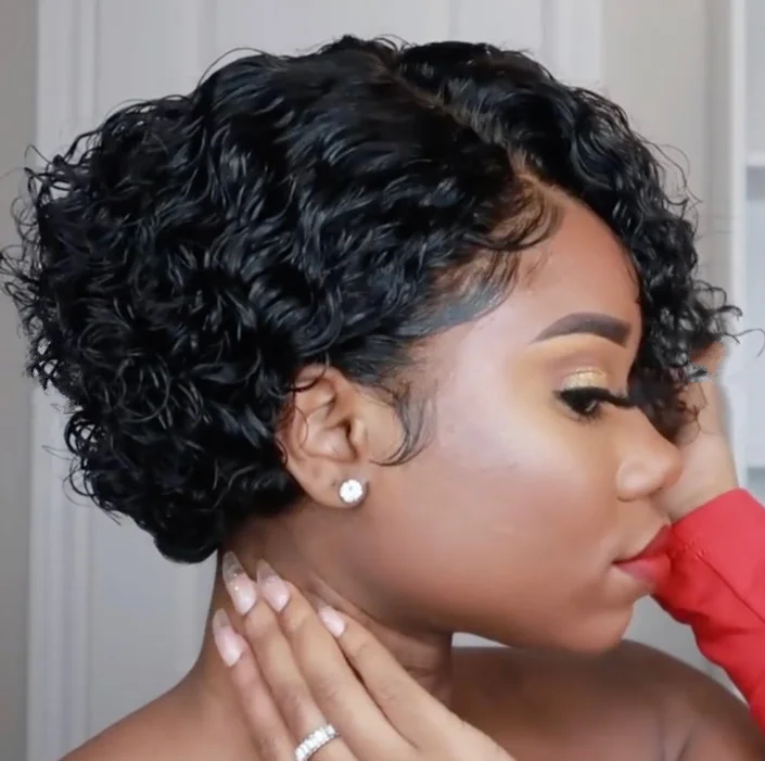Women's Short Curly Hair Wig