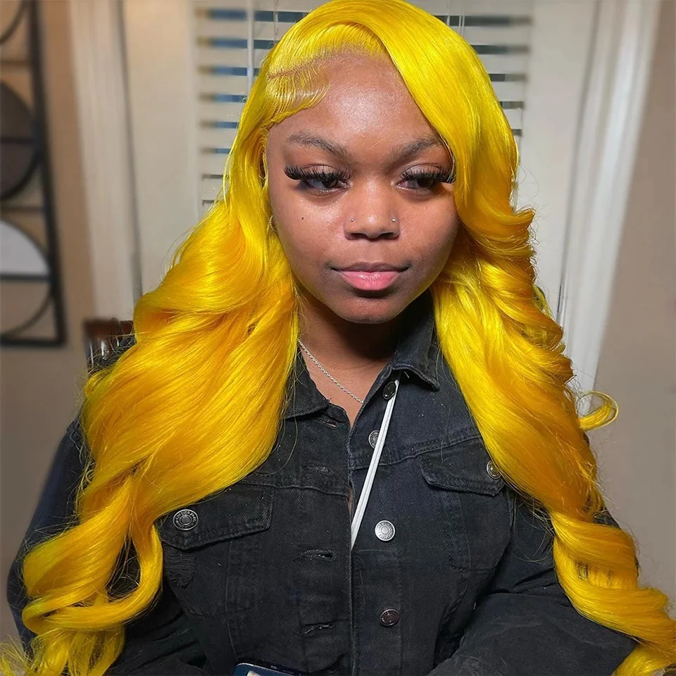 Women's Colorful Human Hair Wigs