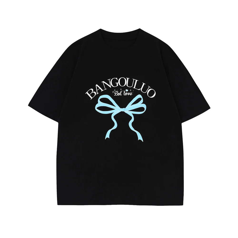 Men's Short Sleeve Bowknot Print Shirt