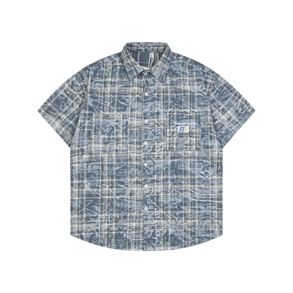 Men's Summer Plaid Shirt