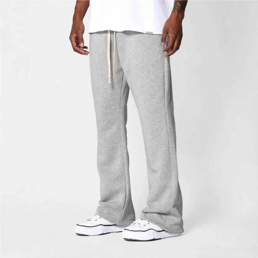 Men's Autumn/Winter Wide-Leg Casual Trousers – Solid Colour Everyday Pants