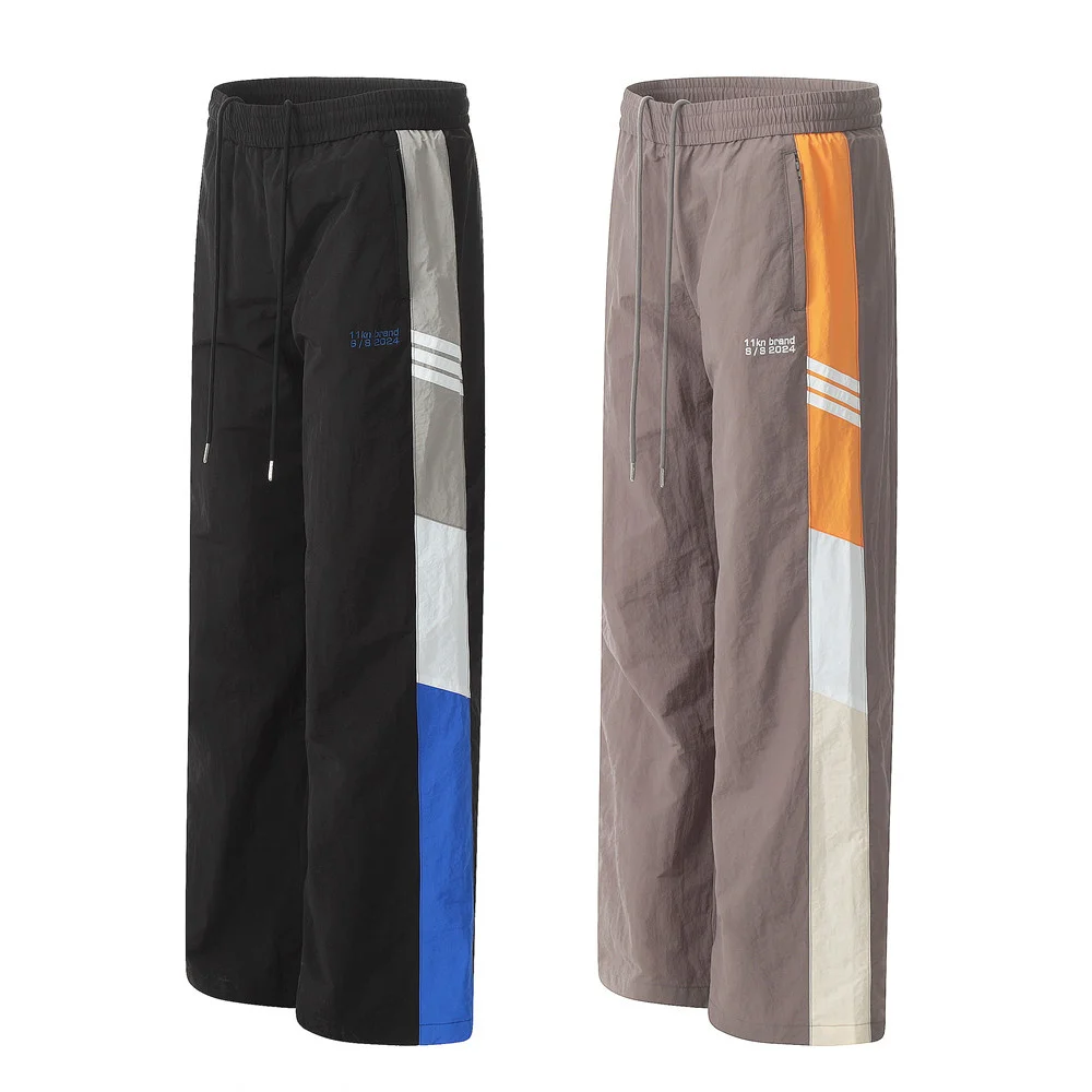 Color Blocking Sports Casual Pants Men